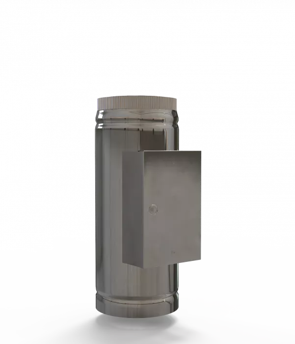 DW Plus Inspektionslänge mit Tür 500 mm, Doppelwandig - Edelstahl